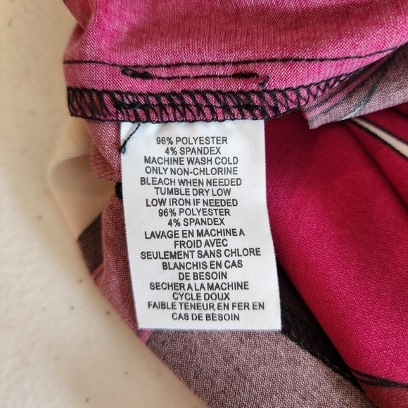 Trina Turk Peachy Bishop-Sleeve Jersey Shift Dress - Picture 3 of 3